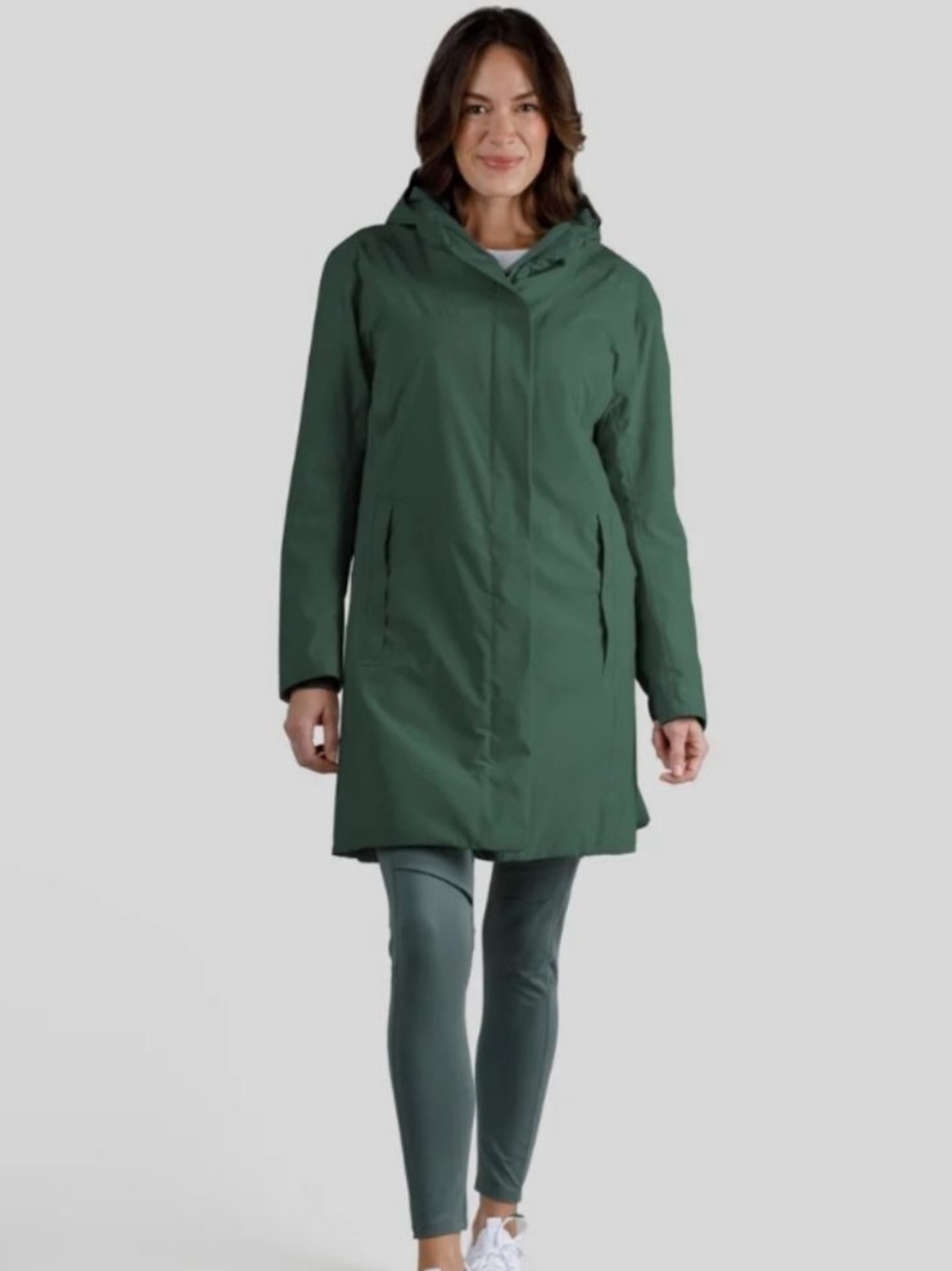 NWOT OROS Orion Midi Solarcore Forest Green Parka Coat- Small